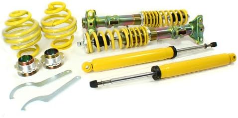 PROMOTORING For RSK Street Adjustable Coilover Kit - BMW E36 3-Series Sedan/Coupe/Convertible (318i 318is 320i 323i 323is 325i 325is 328i 328is) - Yellow (1992 1993 1994 1995 1996 1997 1998 1999)