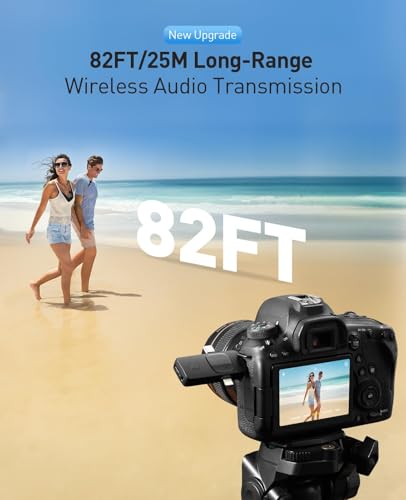 MENERESAS 3-in-1 Mini Microphone for iPhone: Wireless Lavalier Microphones for iOS/Android/Camera - Noise Reduction Lapel Mic forLive Stream - HiDefSound for Video Mavericks - Texture Black