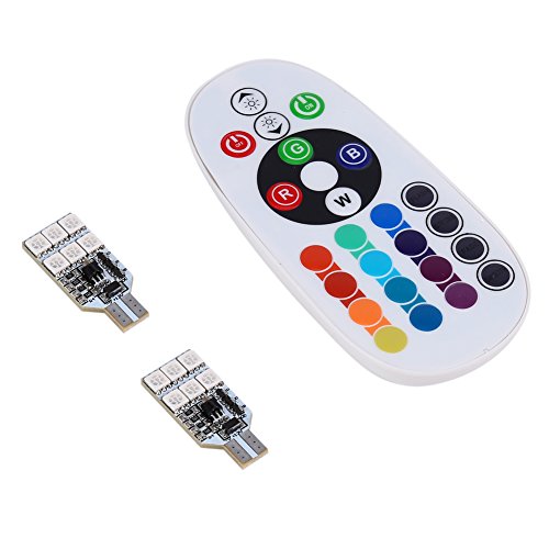 Bombillas LED T10 para interior de vehículo con control remoto miniatura 2