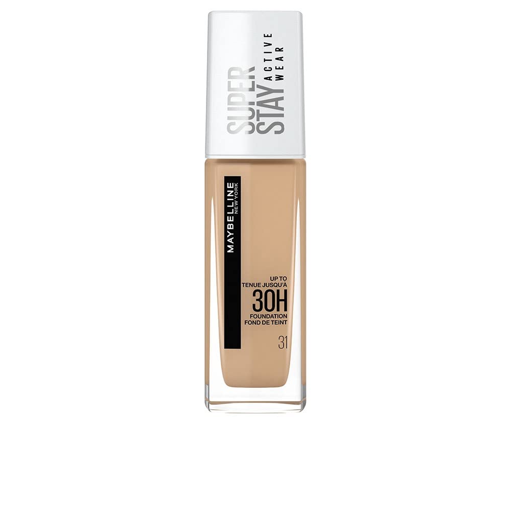 New York Foundation, Superstay Active Wear 30 Hour Long-Lasting Liquid Foundation, Lightweight Feel, Water, Sweat and Transfer Resistant, 30 ml, Shade: 31, Warm Nude