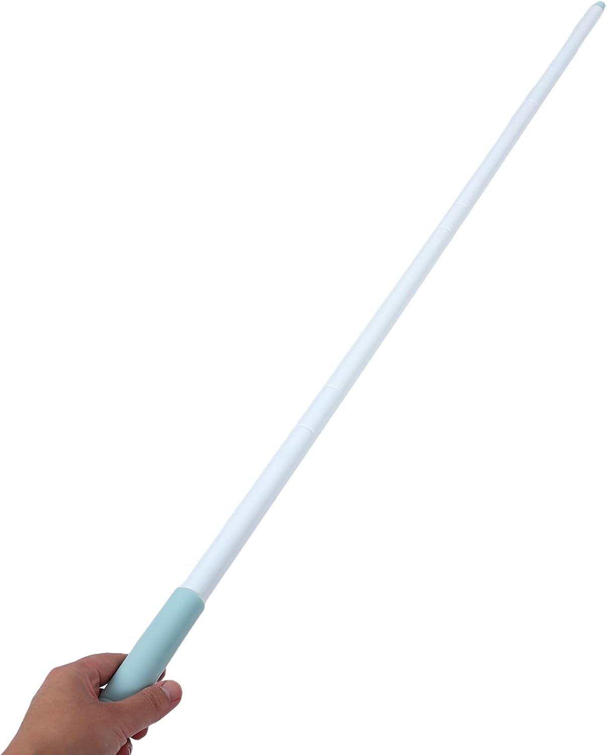 Mop Handle Replacement 4-Section Metal Cleaning Pole with American Threading 60.13 Inch Long Mop Stick for Floor Cleaning and Broom Handle Extension