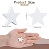 100 PCS White Wooden Stars for Crafts, 1 Inch Wood Stars Ornaments Star-Shaped Cutouts Patriotic Decorations Blank Wood Pieces Star Labor Day Star Ornaments for Home DIY Painting Tiered Tray Decor #2