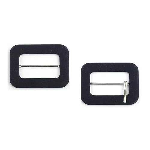 KFMON Colorful Fabric Covered Belt Buckle Kit, Inner 50/35/45MM Slide Buckles Replacement Clasp for Waist, Sewing/Crafting and Crafting