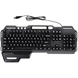 TOBBOMEY 有線バックライト付きキーキーボード 事務用ゲーミング兼用 長耐久設計 スポーツ対応オフィス 自宅用