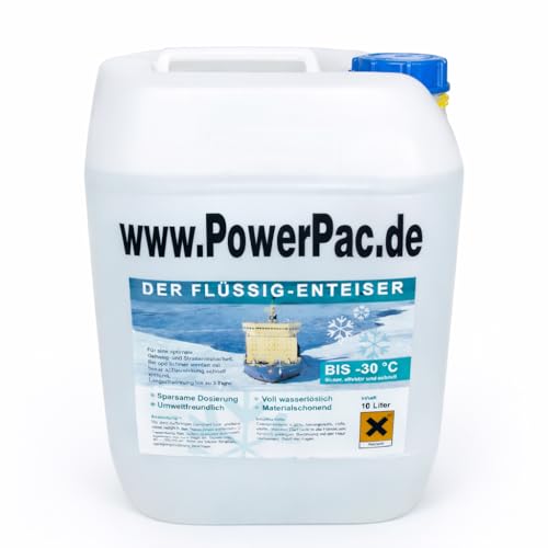 POWERPAC Flüssigtaumittelkanister 10ltr. passend für Flüssig Taumittel Behälter von Elektro-Schneeräumer ES230 - AKKUSCHNEERÄUMER AKKUSCHNEESCHIEBER SCHNEEFRÄSE SCHNEESCHILD