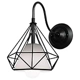 Dimension: Ø20 x 20cm; Dimension du plafond: 14cm;Couleur: Noir; Matériel: Métal ; Utilisation comme plafonnier ou comme applique.