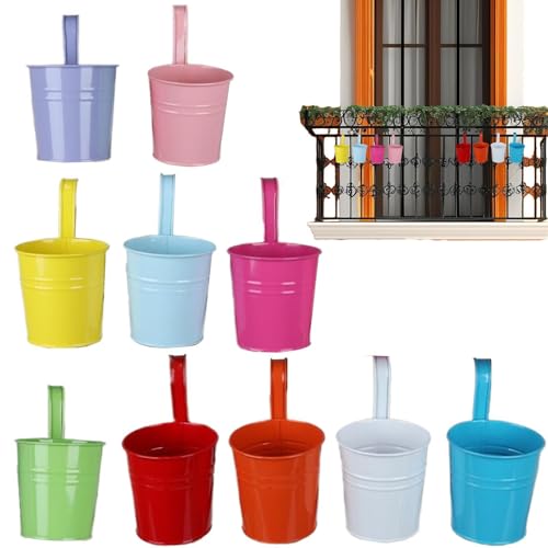 Macetas para barandilla exterior que evitan caídas en el balcón 2