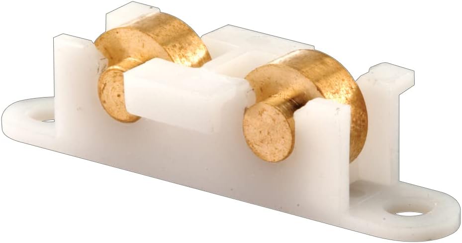 Prime-Line Products G 3091 Sliding Window Tandem Roller Assembly with 3/8-Inch Flat Brass Wheels,(Pack of 2)