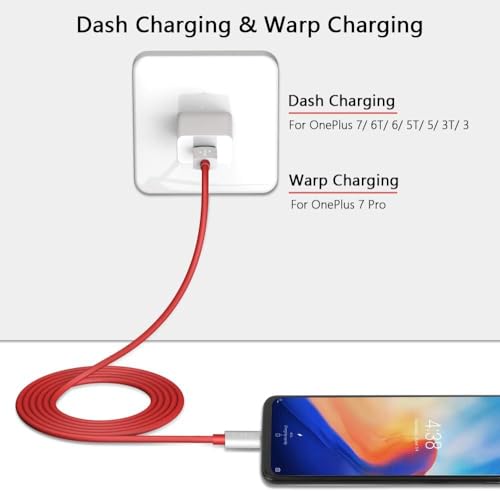 Image of Original OnePlus Type C 1Meter Supervooc Charging Cable For OnePlus 13,13R,12,12R,Nord 4,Open,11,11R,10R,10T,10,10Pro & Other USB-C Devices,Fast Data Transfer Superdart /Rapid /Quick,Red