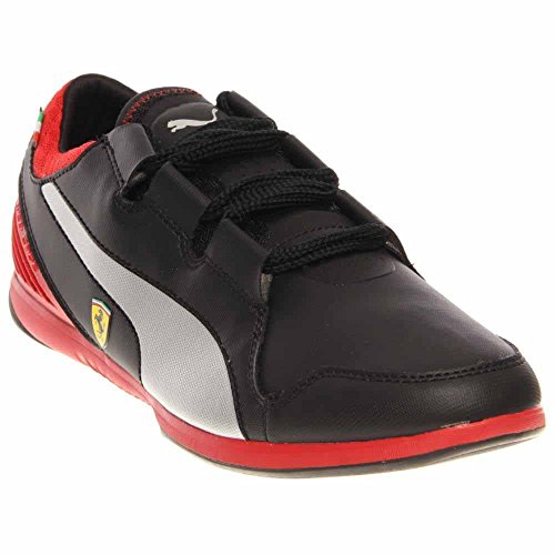PUMA PUMA Men's Valorosso Lo Ferrari Webcage Motorsport Shoe,Black/Rosso Corsa,8.5 M US