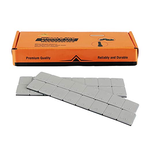 Ezisoe 0.5 Oz Gray Adhesive Backed Wheel Weights（144Pcs,72Oz）,1/2 Oz Stick On Wheel Weights For Cars, Trucks, Suvs, Motorcycles, Low Profile #TOP11