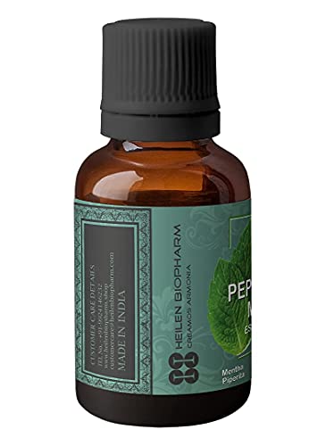 Image of Heilen Biopharm Food Grade Edible Peppermint Essential Oil - 15 mL Bottle Pack of 1, For Skin & Hair Care, Insect Repellent, Aromatheraphy (Mentha Piperita)