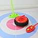 Shuffle Board Curling Game | Outdoor Indoor Curling Set | Ice Curlings Game Equipment Interactive Toys with Light | Shuffle Board Curlings Stone Family Party Games for Kids, Adults