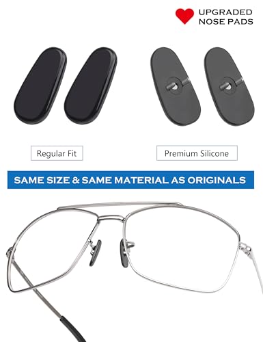 Image of 4 Pairs Replacement Nosepieces Nose Pads for Ray-Ban Aviator RB3025 RB3026 RB3044 RB3261 RB3483 Clubmaster RB3016 Sunglass