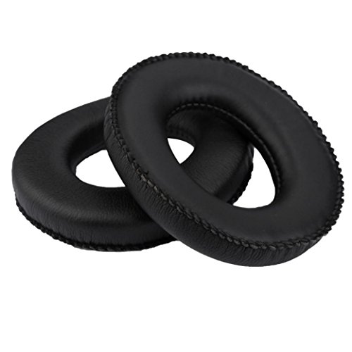 Alonea 1 Pair Replacement Ear Pad Cushion W Tape for AKG K44 K55 K66 K77 K99 Headphones (Black) - //coolthings.us
