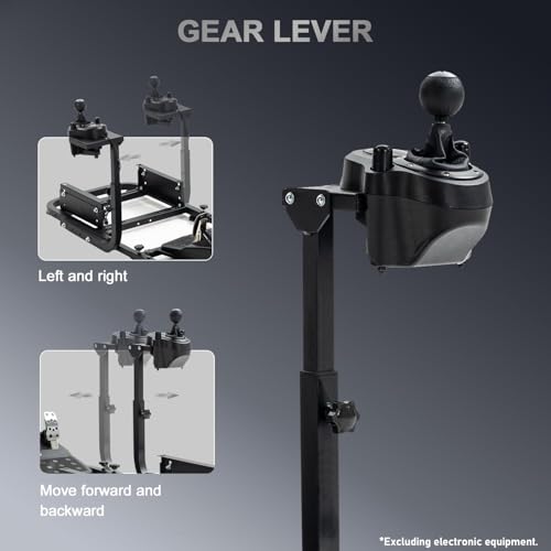 Marada Adjustable Racing Simulator Cockpit with Comfort Racing Seat Fit for Logitech/Thrustmaster G25 G27,G29 G920 G923 T80 T300RS TX F458 T500RS, Race Driving Sim Stand No Steering Wheel/Pedal - Thumbnail 5