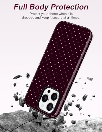 Coque iPhone 16 Pro Max magnétique à pois souple et résistante