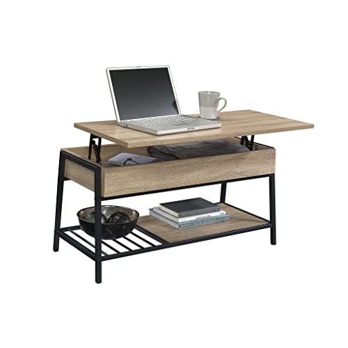 Sauder North Avenue Lift-Top Coffee Table, L: 37.01" X W: 17.01" X H: 18.07", Charter Oak Finish #TOP14