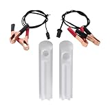 Osilly 4PCS Car Fuel Injector Cleaner Tool Kit, Anti-corrosion Automotive Fuel Injector Flush Adapter Tester DIY Cleaning Tool Kit with Test Lead, 12V 24V Universal for SUV Truck RV