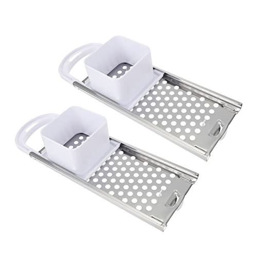 CIYODO 2pièces Grattoir Pâte Inox Outil Manuel Pour Découpe Pâte Fabrication Rapide De Gnocchis Et Nouilles Adapté Usage Familial Et Professionnel