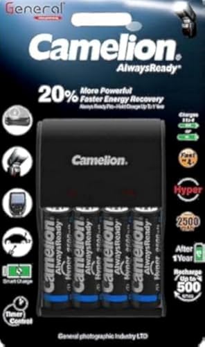Camelion Fast Charger BC-1002A with 4 x batteries BP1 (2500m...