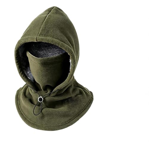 Fleece Double‑Layer Integrated Hat, 2027 New 3 in 1 Winter Hat，Green