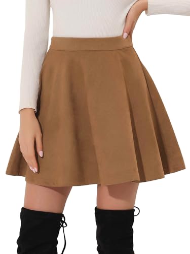 新品　BRIEFING WS SUMMER BASIC SKIRT ベージュS Amazon.com: Allegra K Faux Suede Skirt for Women's Basic Short