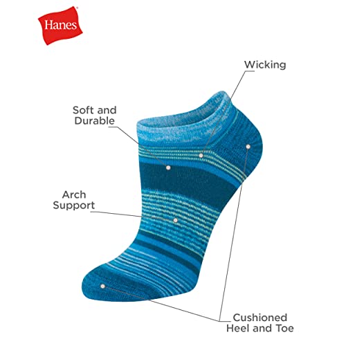 Hanes Women's Hanes Originals Ultimate Women's Socks, Crew, Ankle and No Show Socks, 6-pack2