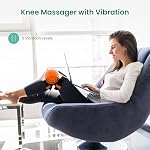 Snailax Massage du genou sans fil avec chaleur, Massage de soutien du genou pour le genou, 3 Modes de vibration & 3 Niveaux de chauffage, Cadeau d'anniversaire pour papa, Maman, Hommes, Femmes