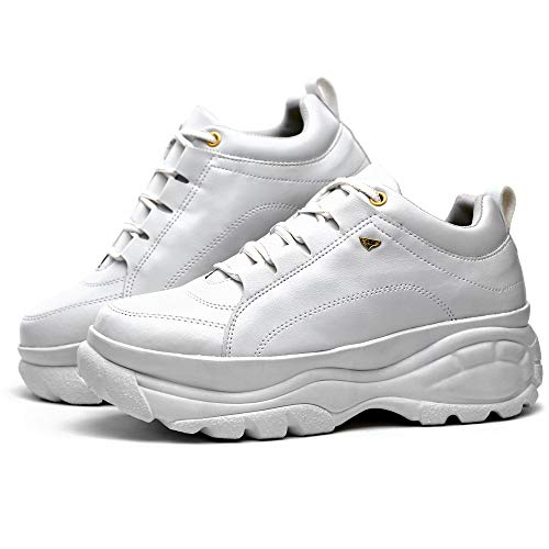 Tênis Sneaker Buffalo Sapatofran Plataforma Conforto Feminino (34, BRANCO)
