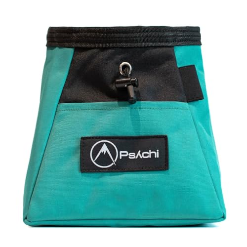 Bolsa cubo de magnesio para escalada con bolsillos de cremallera dobles