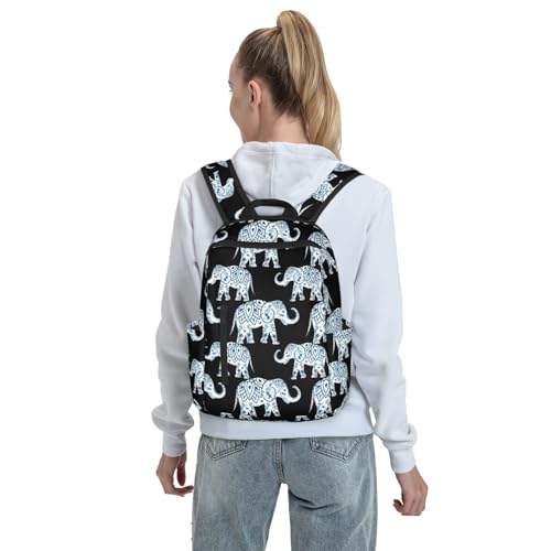 Sac à dos léger imprimé éléphant ergonomique pour éviter le mal de dos