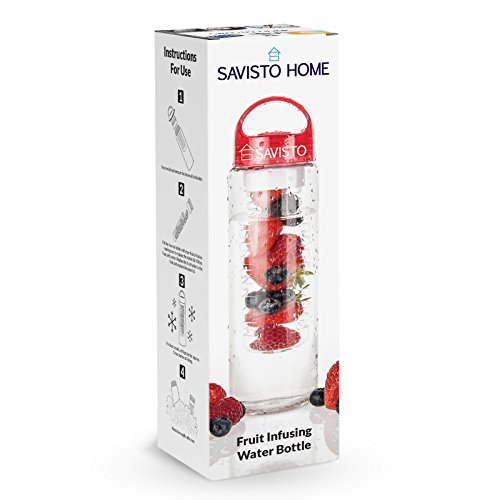 Savisto Bottiglia per infusione in tritan da 700