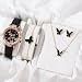Imagen de Juego de joyas para mujer, reloj de cristal
