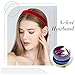 inSowni 10 Pieces Colorful Thin Plastic Velvet Headbands with Rubber Cover Velvet Hair Bands Accessories for Women Girls Teens Kids