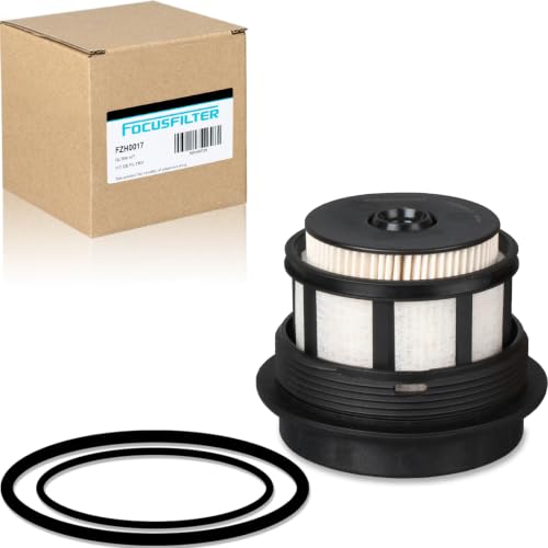FOCUSFILTER FD4596 OEM Grade 7.3L Fuel Filter w/Cap Replaces F81Z9N184AA FD-4596 F81Z-9N184-AA GF7751A PF7698 33818 Compatible with Ford F250 F350 F450 F550 1999-2003
