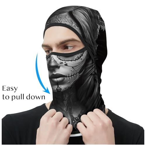 Image of Obacle Balaclava Face Mask Men Women for Sun Protection Motorcycle Fishing Raves