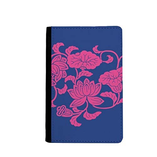 Porte-passeport culture japonaise fleur rouge pour vos escales à Tokyo