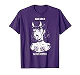 Bad Girls Taste Better Tattoo Devil Halloween Hommes Femmes T-Shirt, Homme, Violet, L