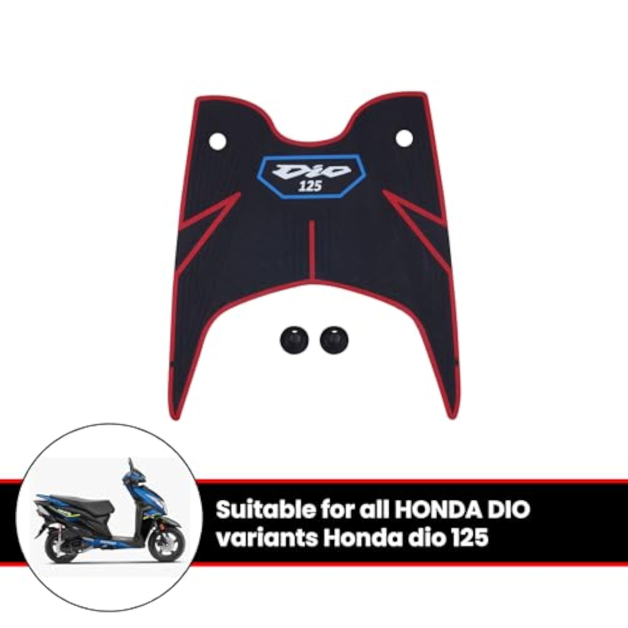 Rubber Foot Mat Compatible with Dio 125 BS6