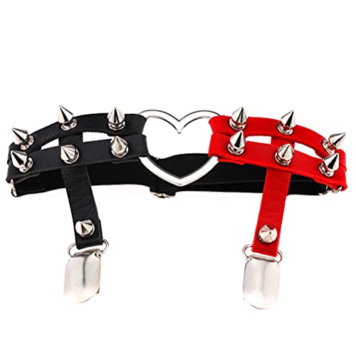 Adjustable Leg Garter With Anti-Slip Clips Elastic Thigh Ring Garter Kawaii Punk Rock Cute For Women And Girls #TOP2