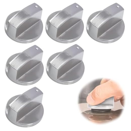 6 Piezas Perillas de Estufa de Gas, 6 mm Perillas de Estufa de Gas Universal, Manija perillas Mando para Horno, Perillas de Estufa de Metal para Estufa, Interruptor de Perillas para Horno