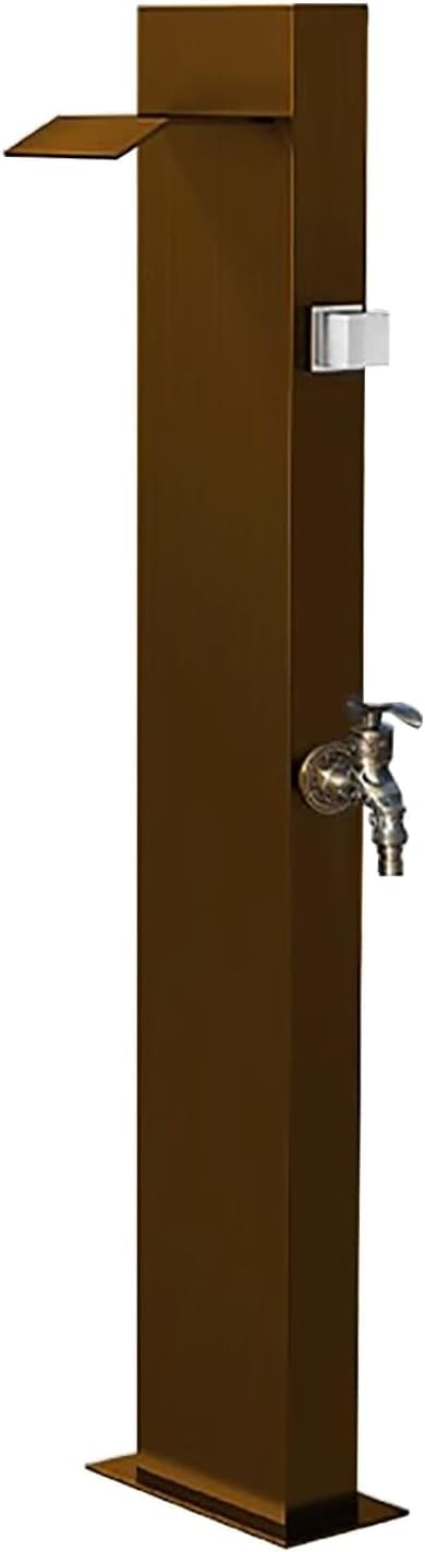 Epano Braun Lxxw Outdoor Faucet Water Column Freestanding Column Faucet, Outdoor Anti-Freeze Water Pipe Vertical Watering Fountain Irrigation Post(Braun)