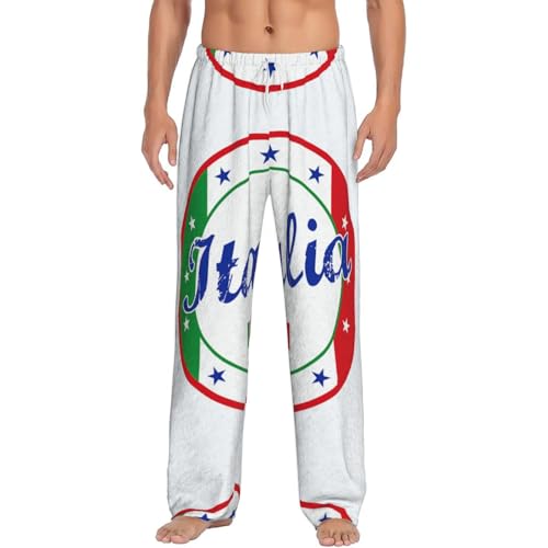 Pantalon de pyjama en flanelle douce drapeau italien le cadeau réconfortant idéal pour lui