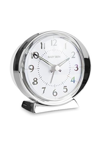 Westclox Traditional 1964 Baby Ben Classic Quartz Accuracy Battery Operated Alarm Clock (Small, White) #TOP2