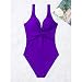 Traje de Baño de Una Pieza Elegante Push up Cuello Halter para...