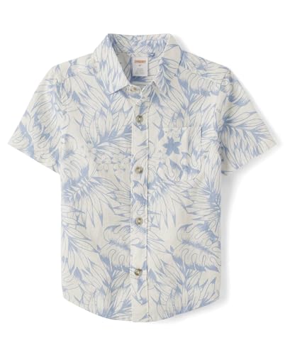 Image of Gymboree,Matching Family Short Sleeve Button Up Shirt