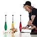ifundom 3Pcs Juggling Clubs Set, Green Yellow and Red Juggling Pins Training Acrobatic Sticks Toy for Skill-Building, Coordination, Suitable for Circus Performances and Family Activity