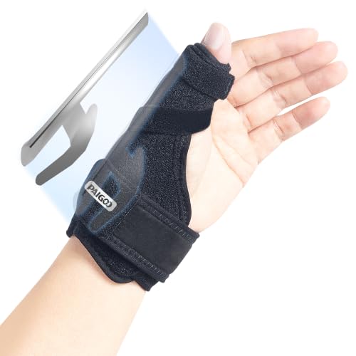 PAIGOO Soporte de muñeca para pulgar, se adapta tanto a la mano izquierda como a la derecha, férula CMC para pulgar gatillo, dolor de artritis, tenosinovitis de Quervains, esguince, M/L