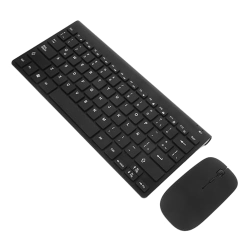 Teclado inalámbrico negro en español con diseño latino de resina para computadora